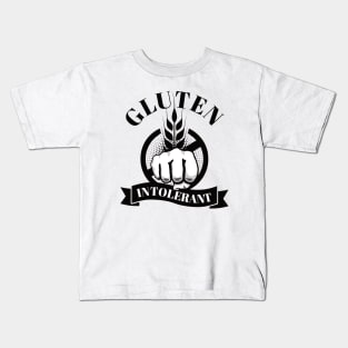 Gluten Intolerant | Punch Gluten Kids T-Shirt